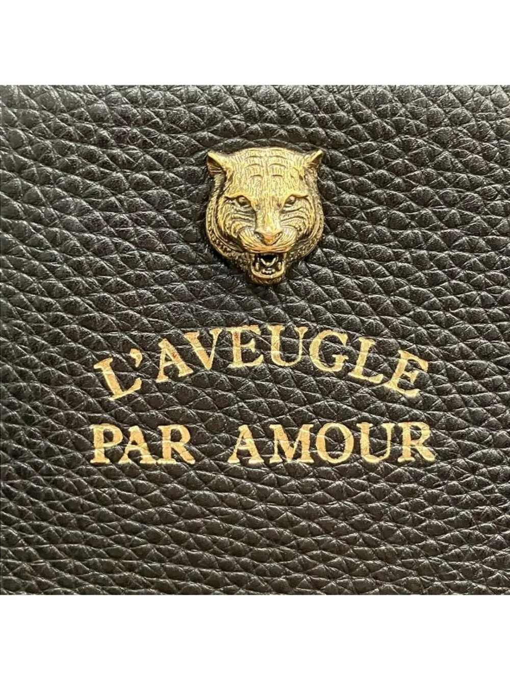 Gucci Animalier Tiger Leather Clutch